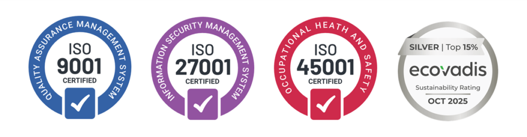 ISO certification and EcoVadis