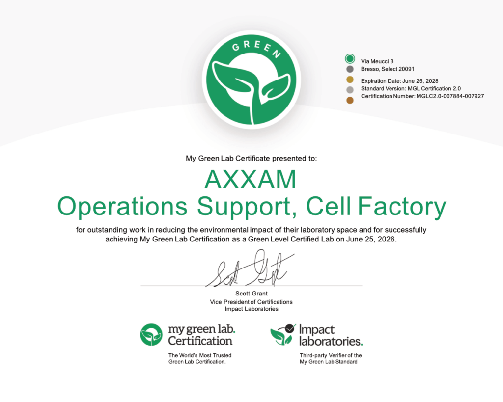 My Green Lab Certification_Cell Factory team