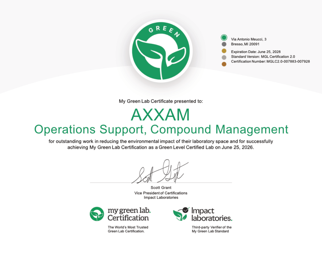 My Green Lab Certification_Compound Management team